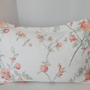 Bellora 1883 Elegant White Orange Floral Cotton Queen Duvet 1 Sham